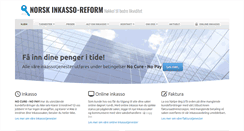 Desktop Screenshot of inkasso-reform.no